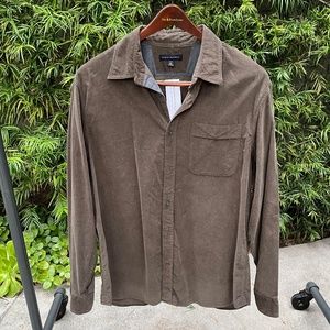 NWT Banana Republic Green Corduroy Button Down Men's XL